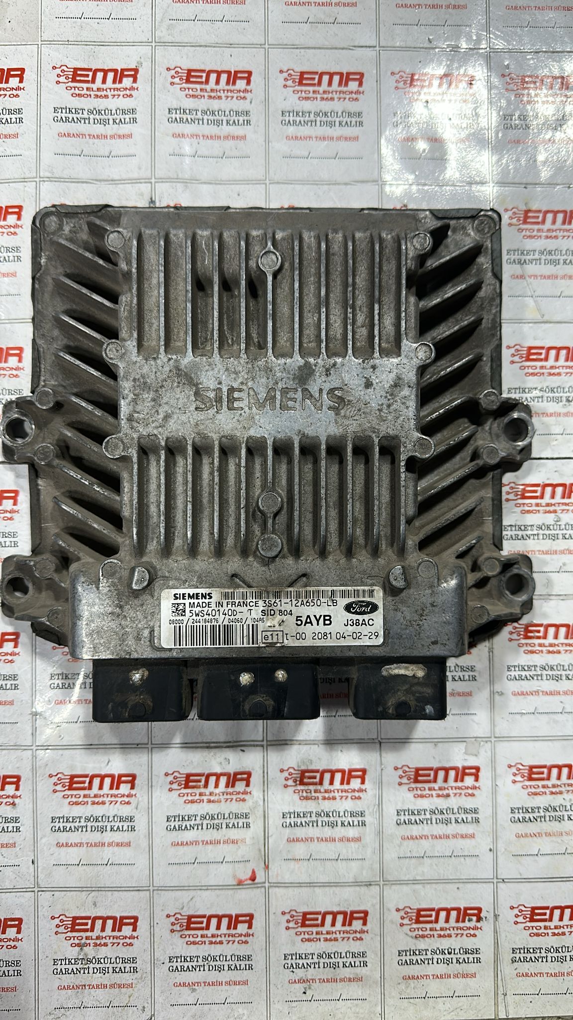 FORD FİESTA 1.4 TDCİ DİZEL MOTOR BEYNİ 3S61-12A650-LB